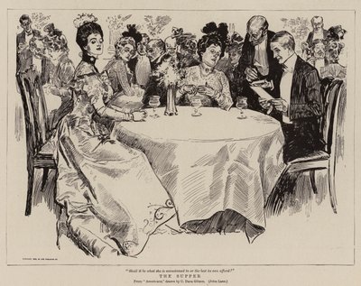 Het avondmaal door Charles Dana Gibson